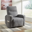 Signature Design by Ashley Starganza Power Lift Recliner in Gray
