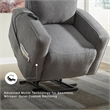 Signature Design by Ashley Starganza Power Lift Recliner in Gray