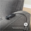 Signature Design by Ashley Starganza Power Lift Recliner in Gray