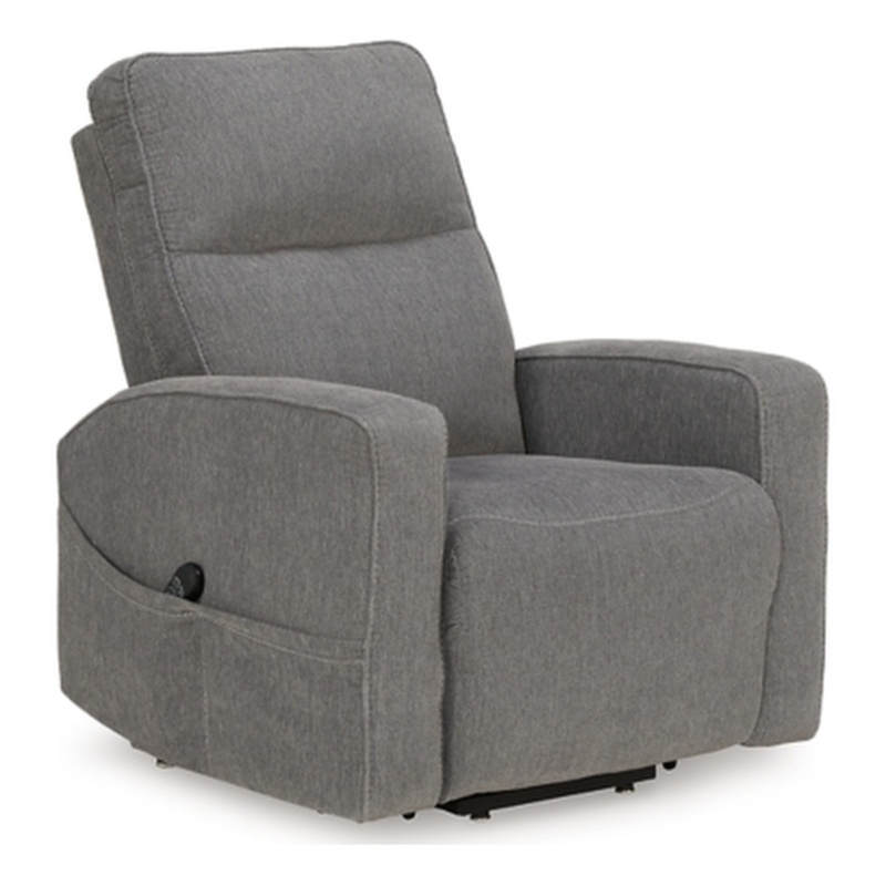 Signature Design by Ashley Starganza Power Lift Recliner in Gray