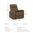 Signature Design by Ashley Edenwold Brown Recliner