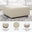 Signature Design by Ashley Edenfield Beige Oversized Accent Ottoman
