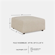 Signature Design by Ashley Edenfield Beige Oversized Accent Ottoman