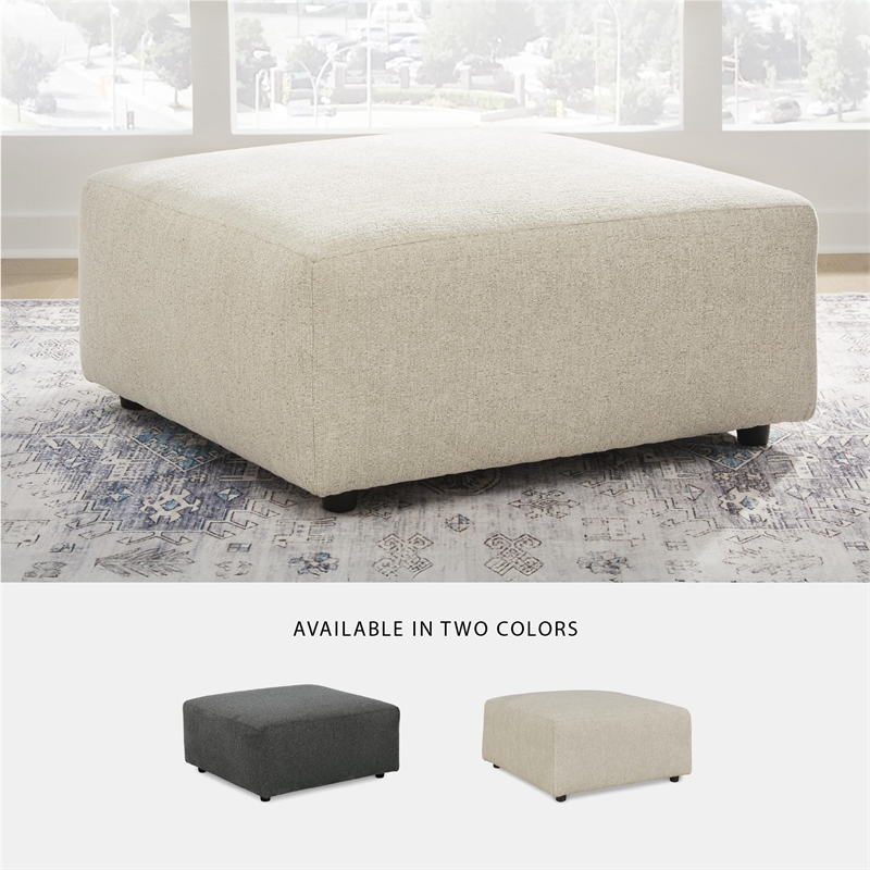 Signature Design by Ashley Edenfield Beige Oversized Accent Ottoman