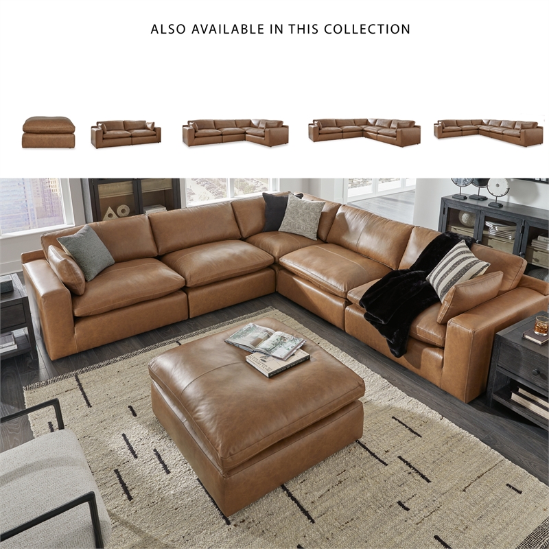 Signature Design by Ashley Emilia Caramel Oversized Accent Ottoman