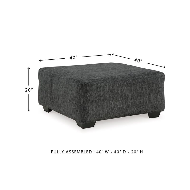 Signature Design by Ashley Biddeford Gray Oversized Accent Ottoman