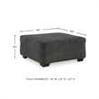 Signature Design by Ashley Biddeford Gray Oversized Accent Ottoman