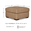 Signature Design by Ashley Bandon Toffee Oversized Accent Ottoman