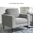 Signature Design by Ashley Hazela Charcoal Chair