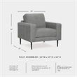 Signature Design by Ashley Hazela Charcoal Chair