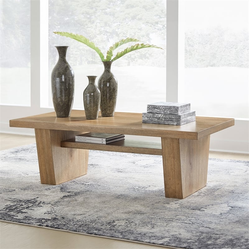 Signature Design by Ashley Kristiland Light Brown Coffee Table