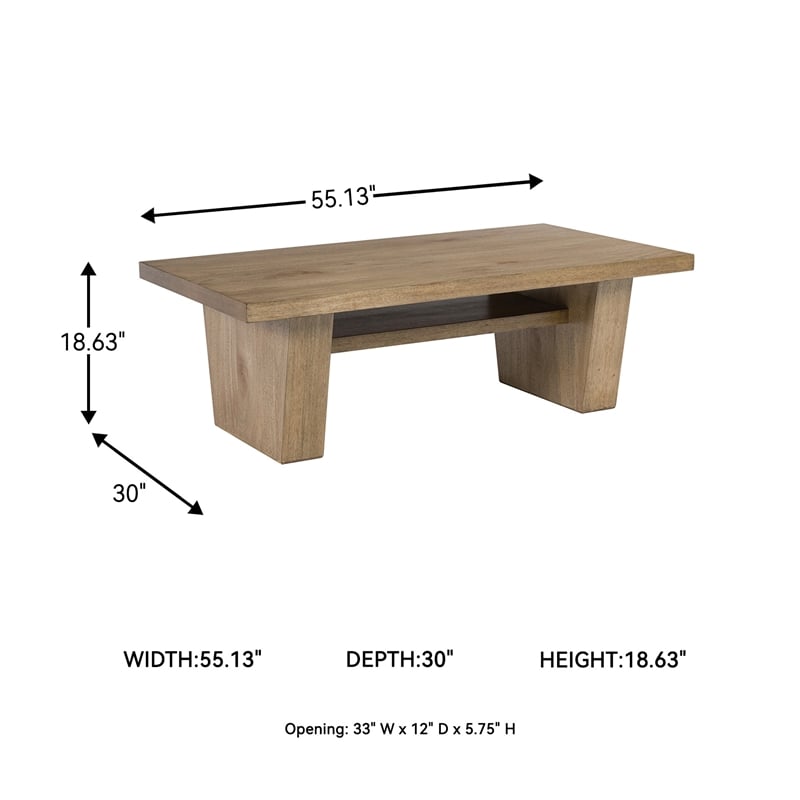 Signature Design by Ashley Kristiland Light Brown Coffee Table