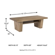 Signature Design by Ashley Kristiland Light Brown Coffee Table