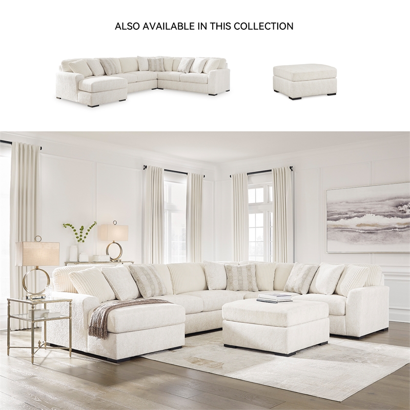 Signature Design by Ashley Chessington White Oversized Accent Ottoman