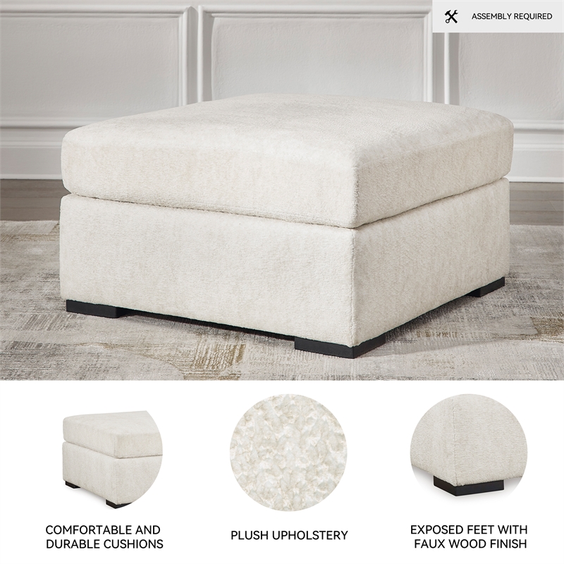 Signature Design by Ashley Chessington White Oversized Accent Ottoman