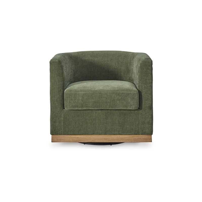 Signature Design by Ashley Jersonlow Green Swivel Chair