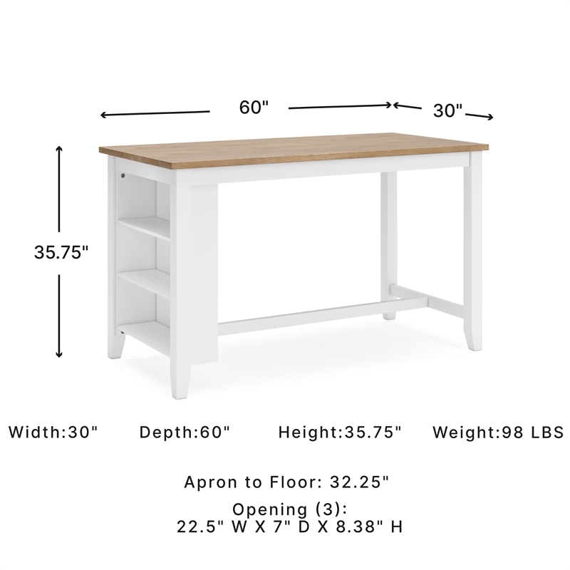Signature Design by Ashley Gesthaven Light Brown Counter Height Dining Table
