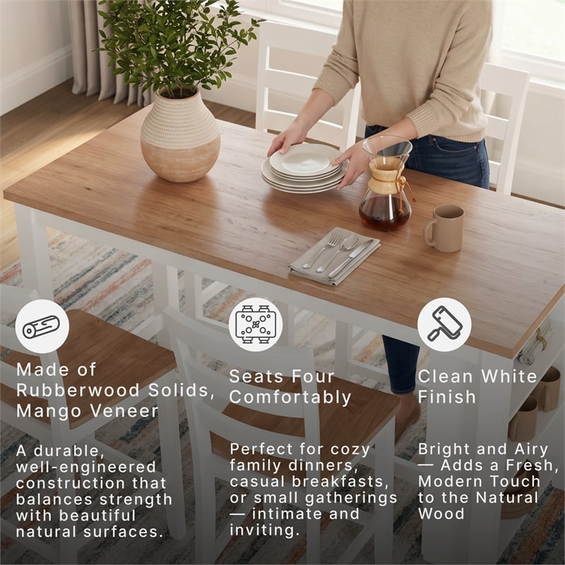 Signature Design by Ashley Gesthaven Light Brown Counter Height Dining Table