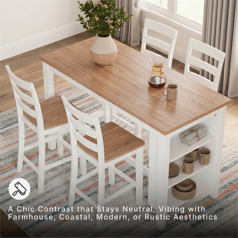Signature Design by Ashley Gesthaven Light Brown Counter Height Dining Table
