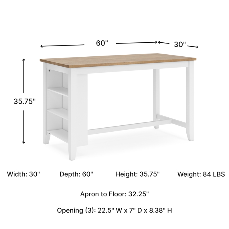 Signature Design by Ashley Gesthaven Light Brown Counter Height Dining Table