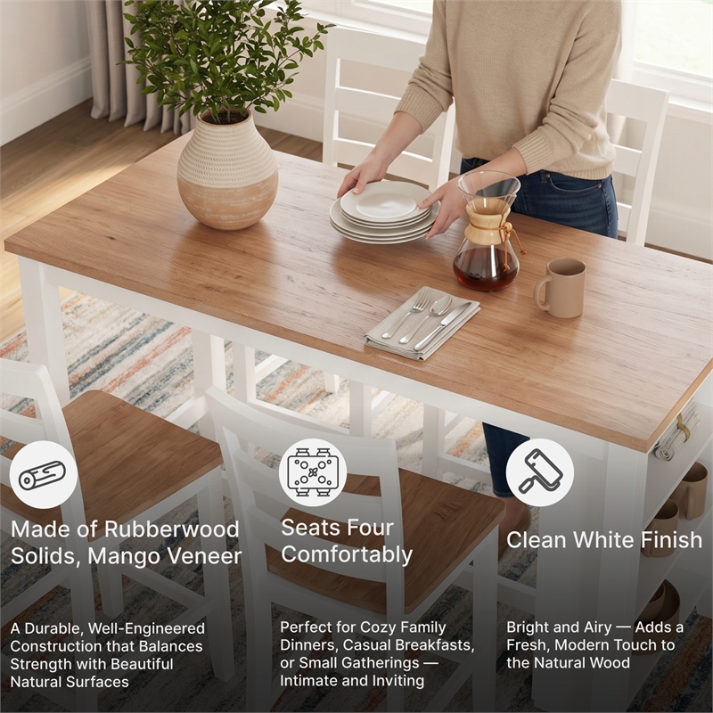 Signature Design by Ashley Gesthaven Light Brown Counter Height Dining Table