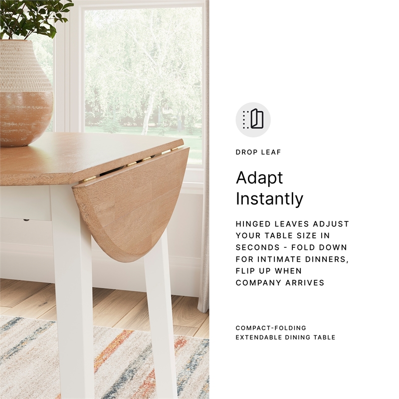 Signature Design by Ashley Gesthaven Light Brown Dining Drop Leaf Table