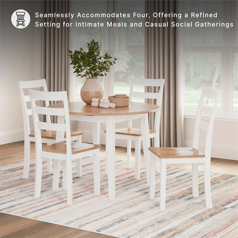 Signature Design by Ashley Gesthaven Light Brown Dining Drop Leaf Table