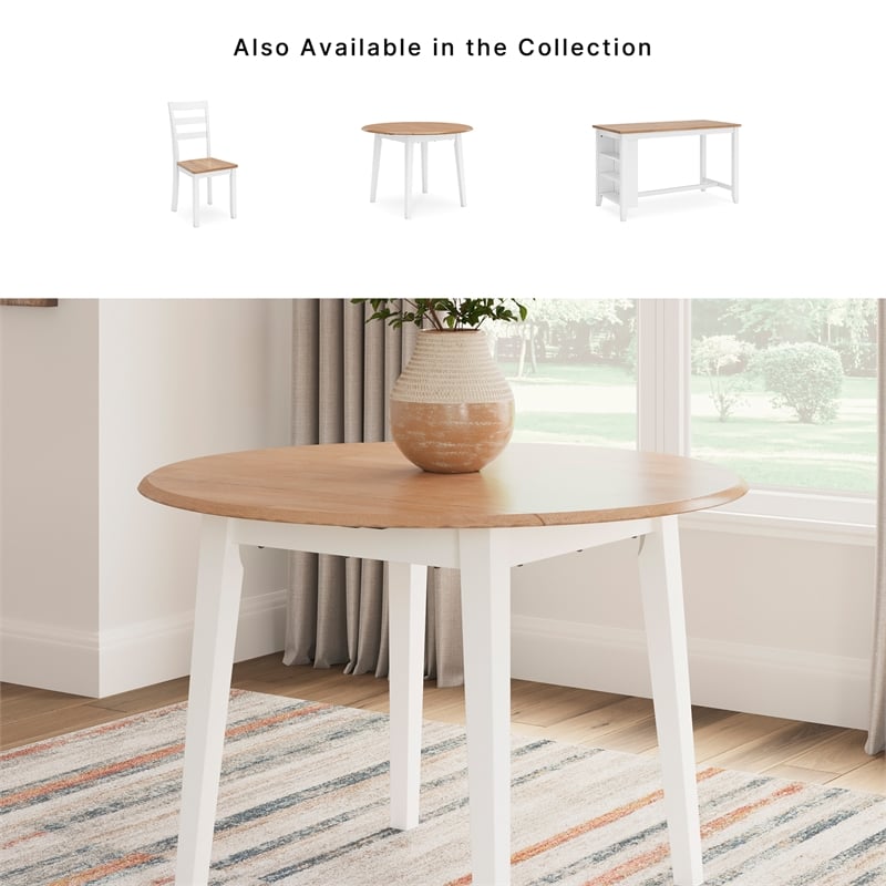 Signature Design by Ashley Gesthaven Light Brown Dining Drop Leaf Table
