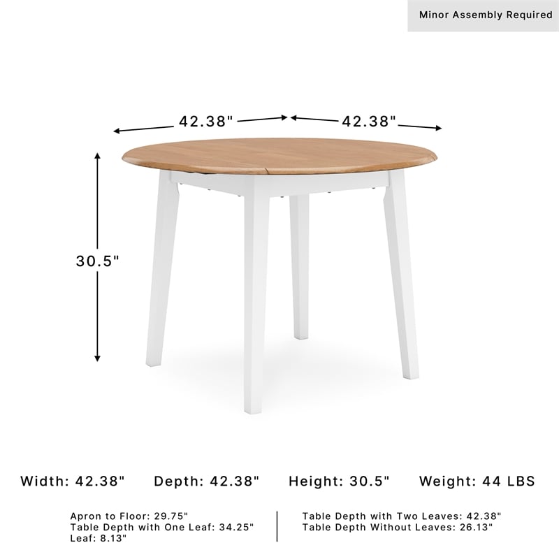 Signature Design by Ashley Gesthaven Light Brown Dining Drop Leaf Table