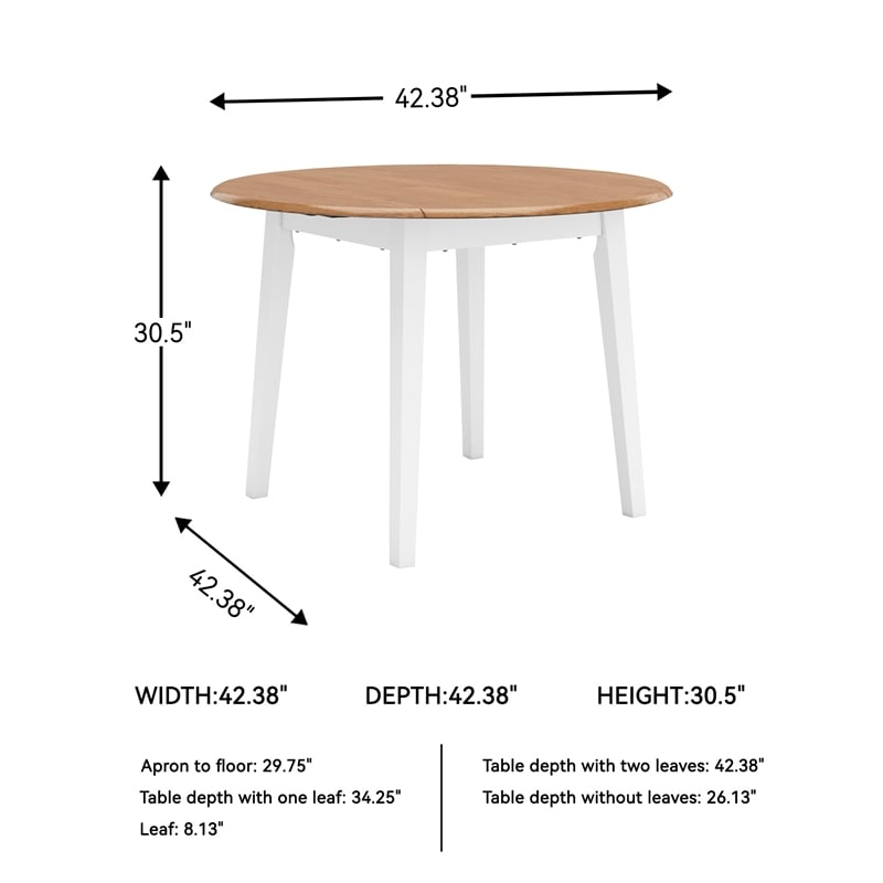 Signature Design by Ashley Gesthaven Light Brown Dining Drop Leaf Table