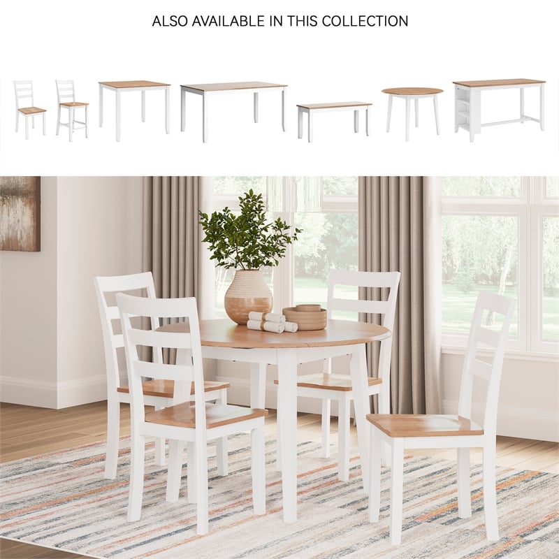 Signature Design by Ashley Gesthaven Light Brown Dining Drop Leaf Table