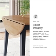 Signature Design by Ashley Gesthaven Light Brown Dining Drop Leaf Table