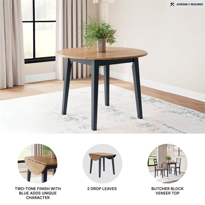 Signature Design by Ashley Gesthaven Light Brown Dining Drop Leaf Table