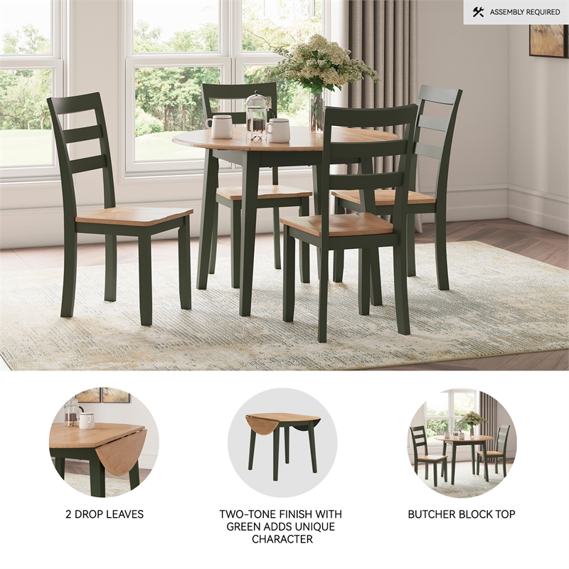 Signature Design by Ashley Gesthaven Light Brown Dining Drop Leaf Table