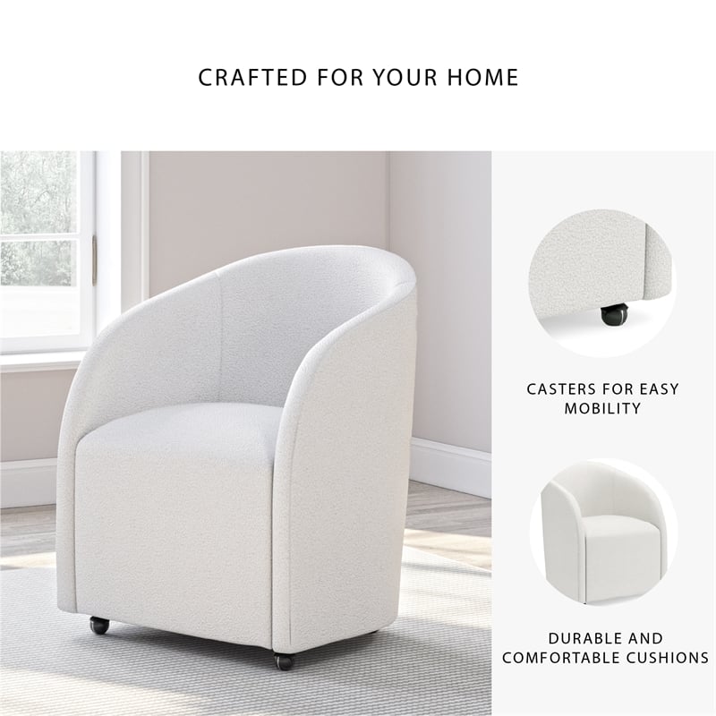 Signature Design by Ashley Korestone White Home Office Desk Chair
