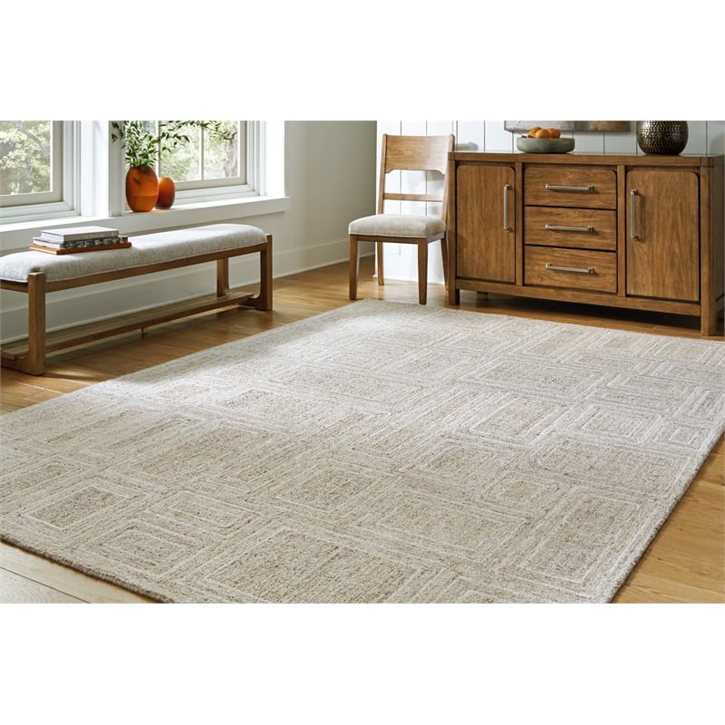 Signature Design by Ashley Brickburgh Gray & Ivory 8x10 Rug