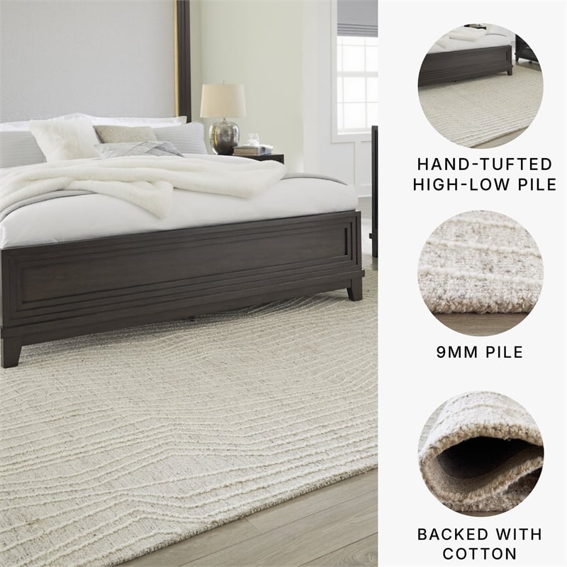 Signature Design by Ashley Varahill Gray & Ivory 8x10 Rug