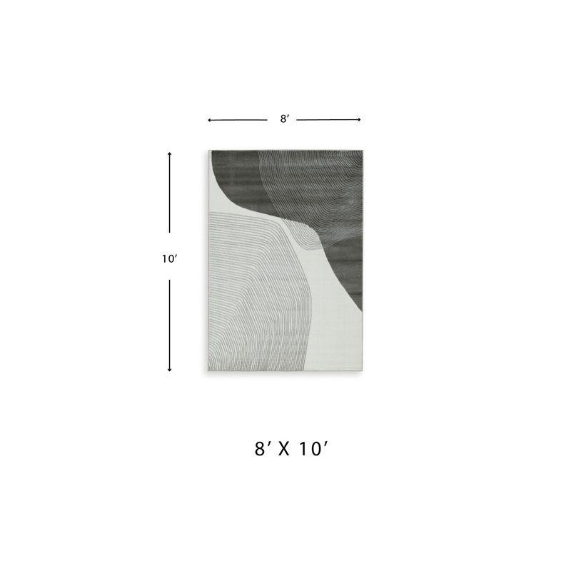 Signature Design by Ashley Winderburg Gray & Ivory 8x10 Rug