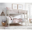 Signature Design by Ashley Robbinsdale White Twin/Twin Bunk Bed with Ladder