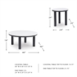 Signature Design by Ashley Xandrum White Coffee and End Table - Set of 3
