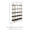 Signature Design by Ashley Brentmour Brown & Gold Finish Bookcase