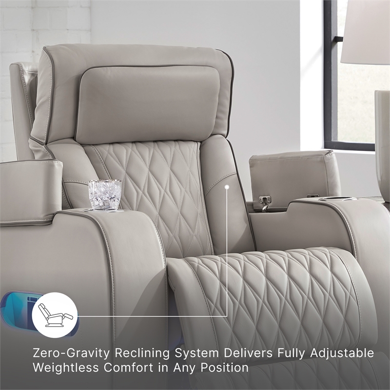 Signature Design by Ashley Boyington Gray Power Recliner