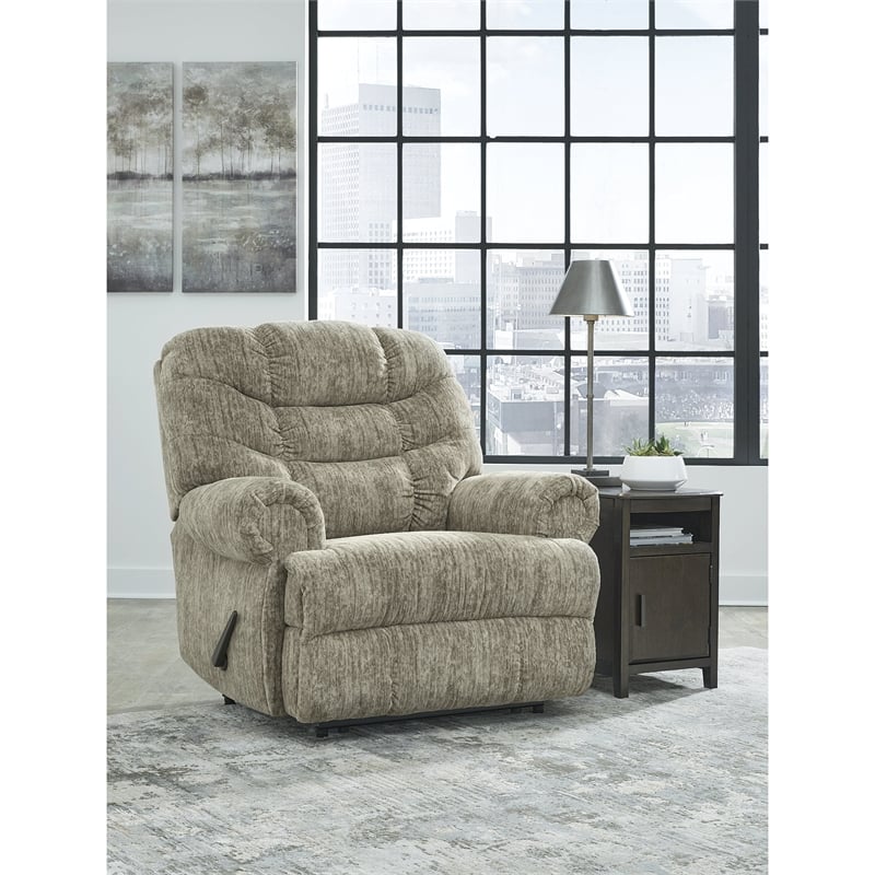 Ashley Furniture Movie Man Taupe Recliner