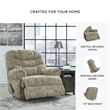 Ashley Furniture Movie Man Taupe Recliner