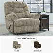 Ashley Furniture Movie Man Taupe Recliner