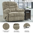 Ashley Furniture Movie Man Taupe Recliner