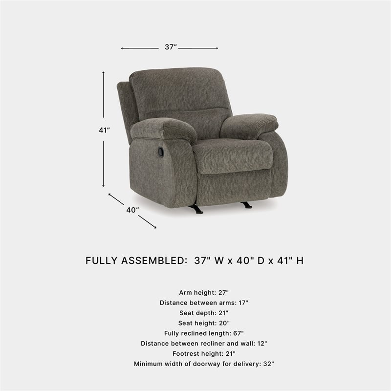 Signature Design by Ashley Scranto Brindle Recliner