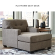 Signature Design by Ashley Mahoney Chocolate Chaise