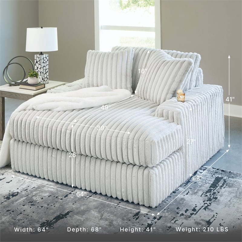 Signature Design by Ashley Stupendous Alloy Oversized Chaise