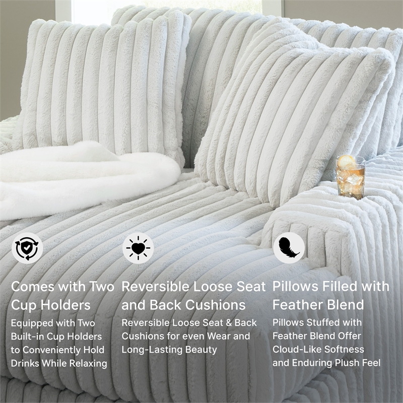 Signature Design by Ashley Stupendous Alloy Oversized Chaise